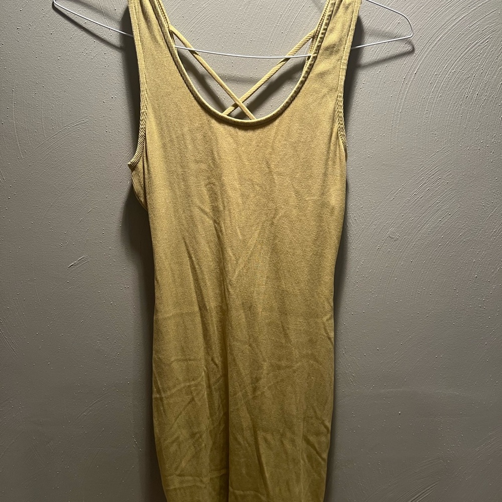 Elegant Green Sleeveless Dress